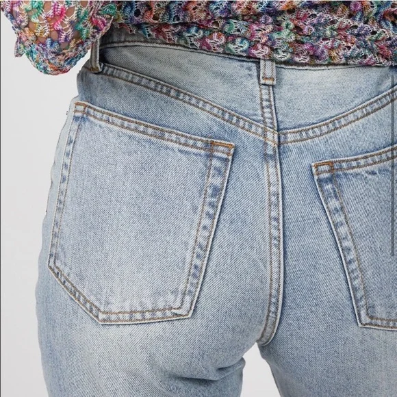 WeWoreWhat by Joes Jeans The Danielle High Rise Button Fly Vintage Wash Jeans 24 - Picture 3 of 11